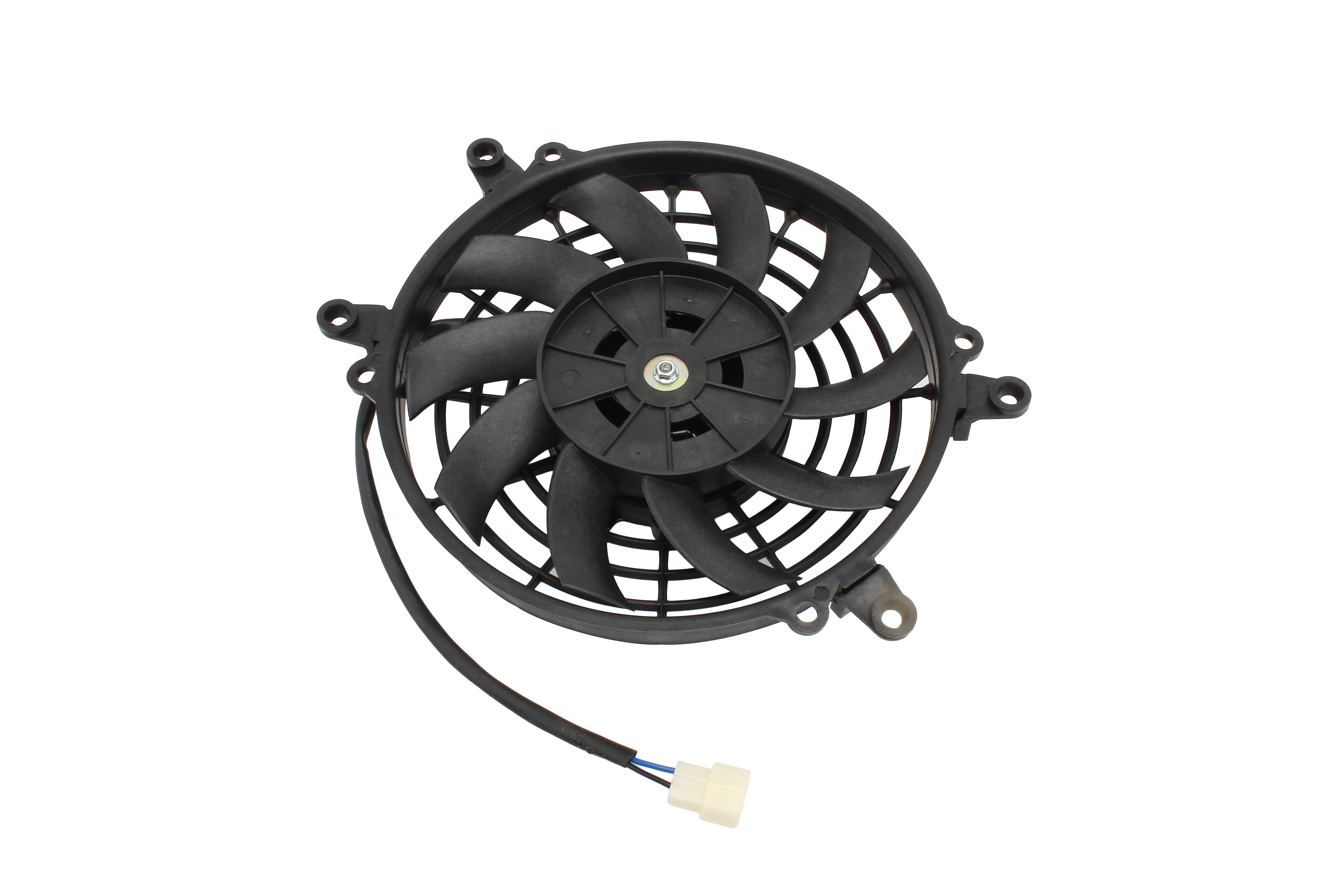 Motorcycle Oil Cooler Electric Radiator Evaporative Heatsink With Motor Cooling Fan for Dirt Bike Atv Buggy Round Cooling Fan