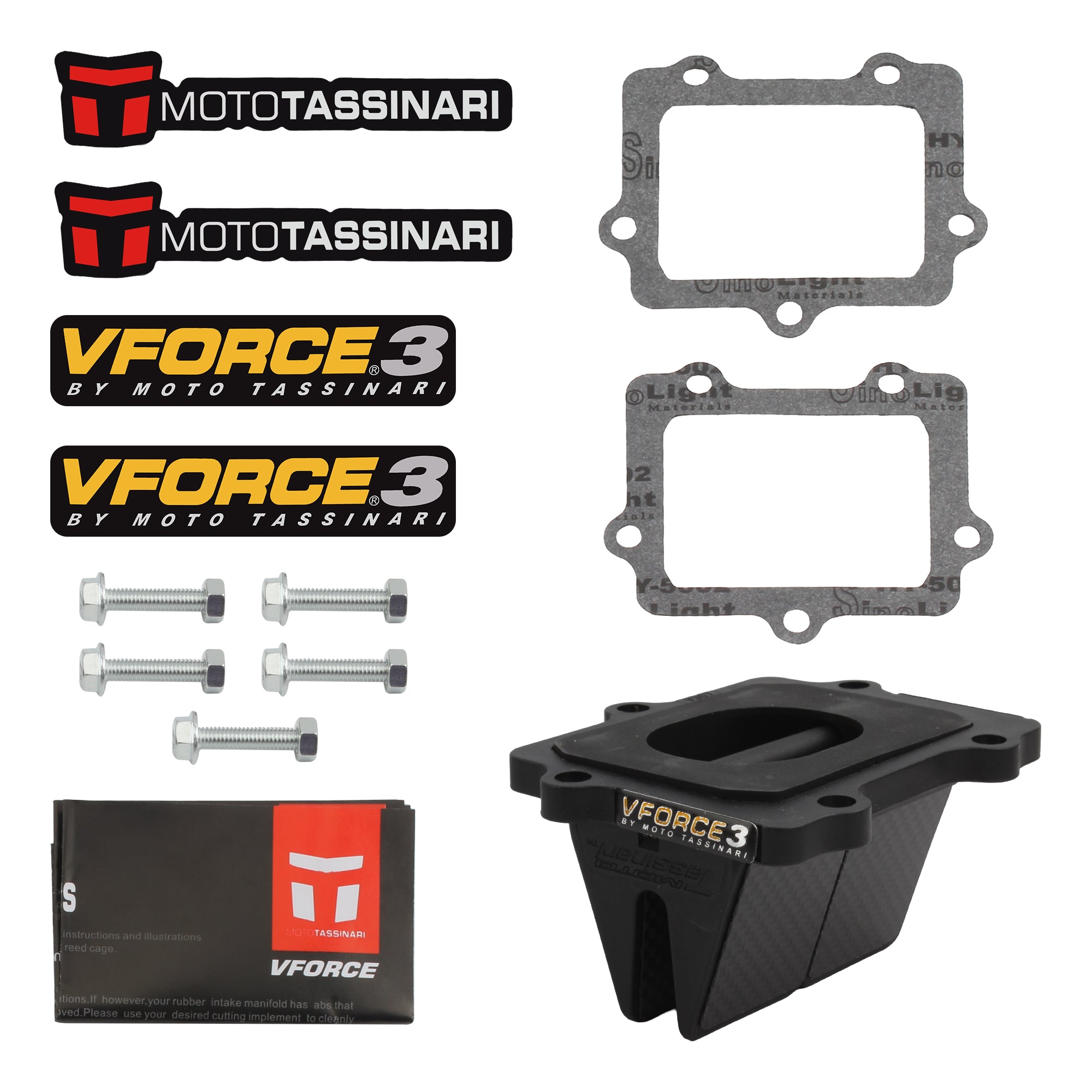 Motorcycle Reed Valve System Intake Valve Parts V307A for Yamaha YZ-250 YZ250 1997-2009 V-FORCE VFORCE 3 REED VALVE