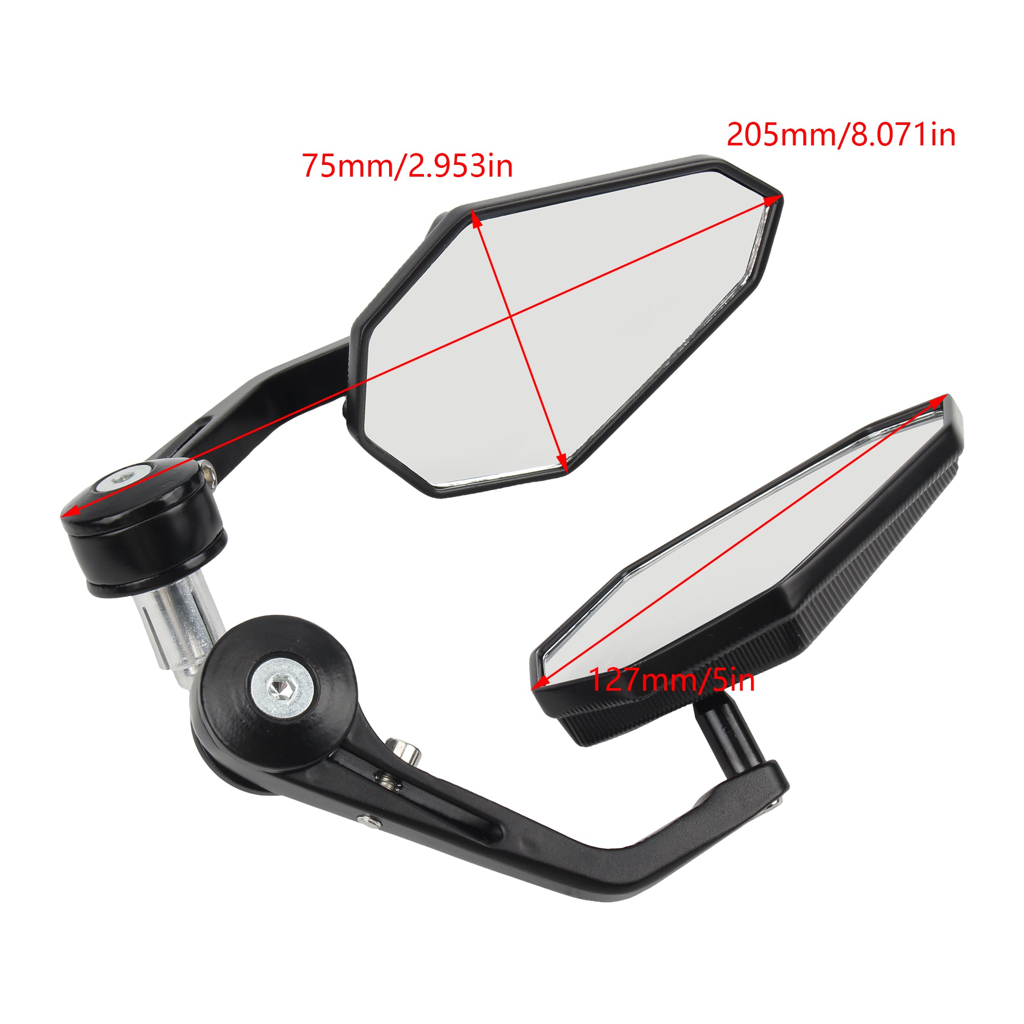 Motorcycle Mirrors Rear Rearview Mirror Cafe Racer Accessories Universal for Honda Yamaha Kawasaki Suzuki Gasgas