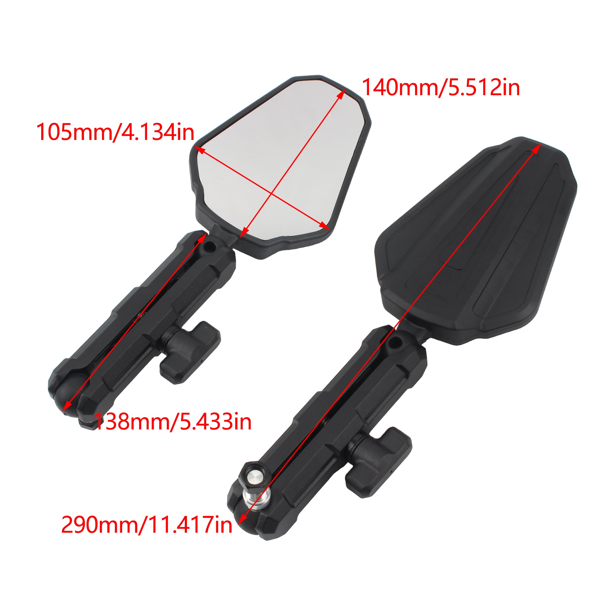 For YAMAHA TENERE 700 Universal Motorcycle Motorbike Foldable Rear View Mirror Adventure ADV for Xt660z Xt1200 Tracer 9 GT