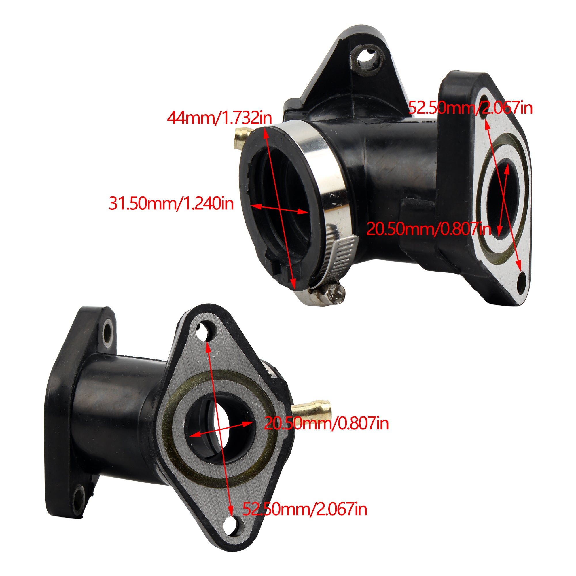 For Yamaha XV250 3DM Virago XV 250 XV125 Motorcycle Carburetor Interface Manifold Pipe Interface Adapter Joint Glue 250cc