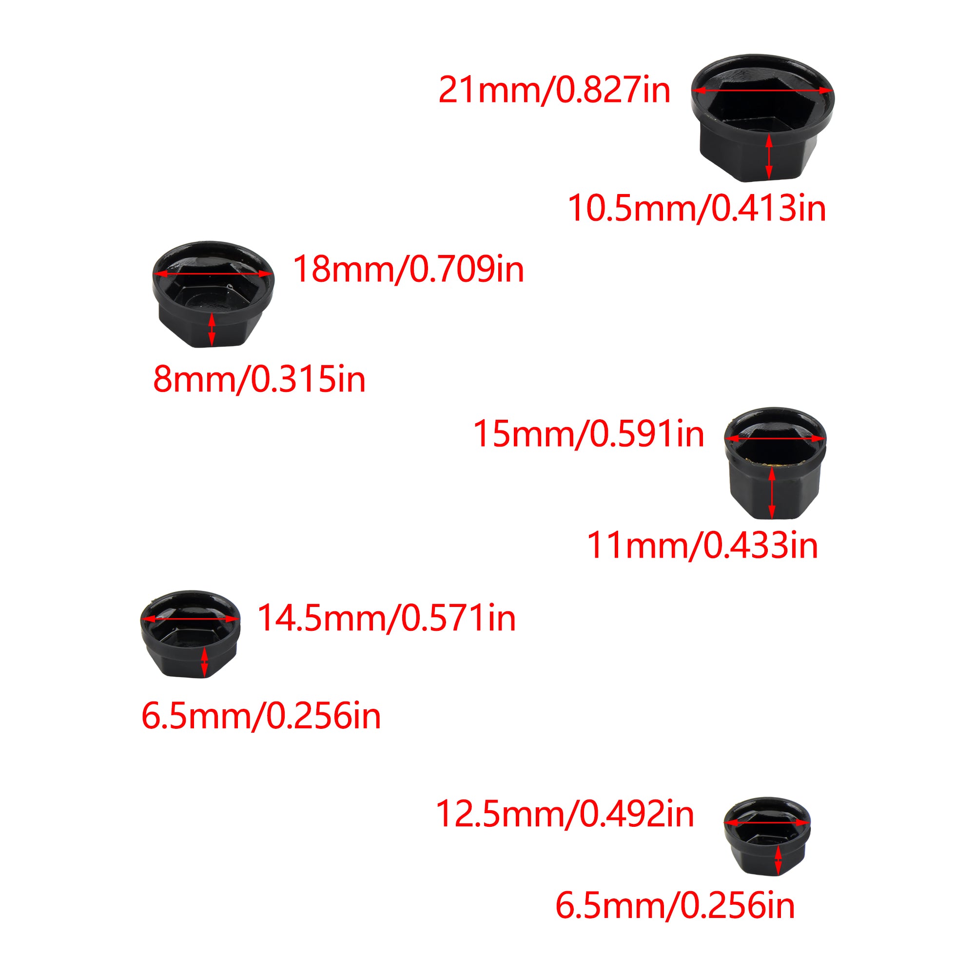 Motorbike Accessories Motorcycle Nut Screw Cap Cover Head Body Decorative Engine Nut Bolt Caps 30pcs/Set