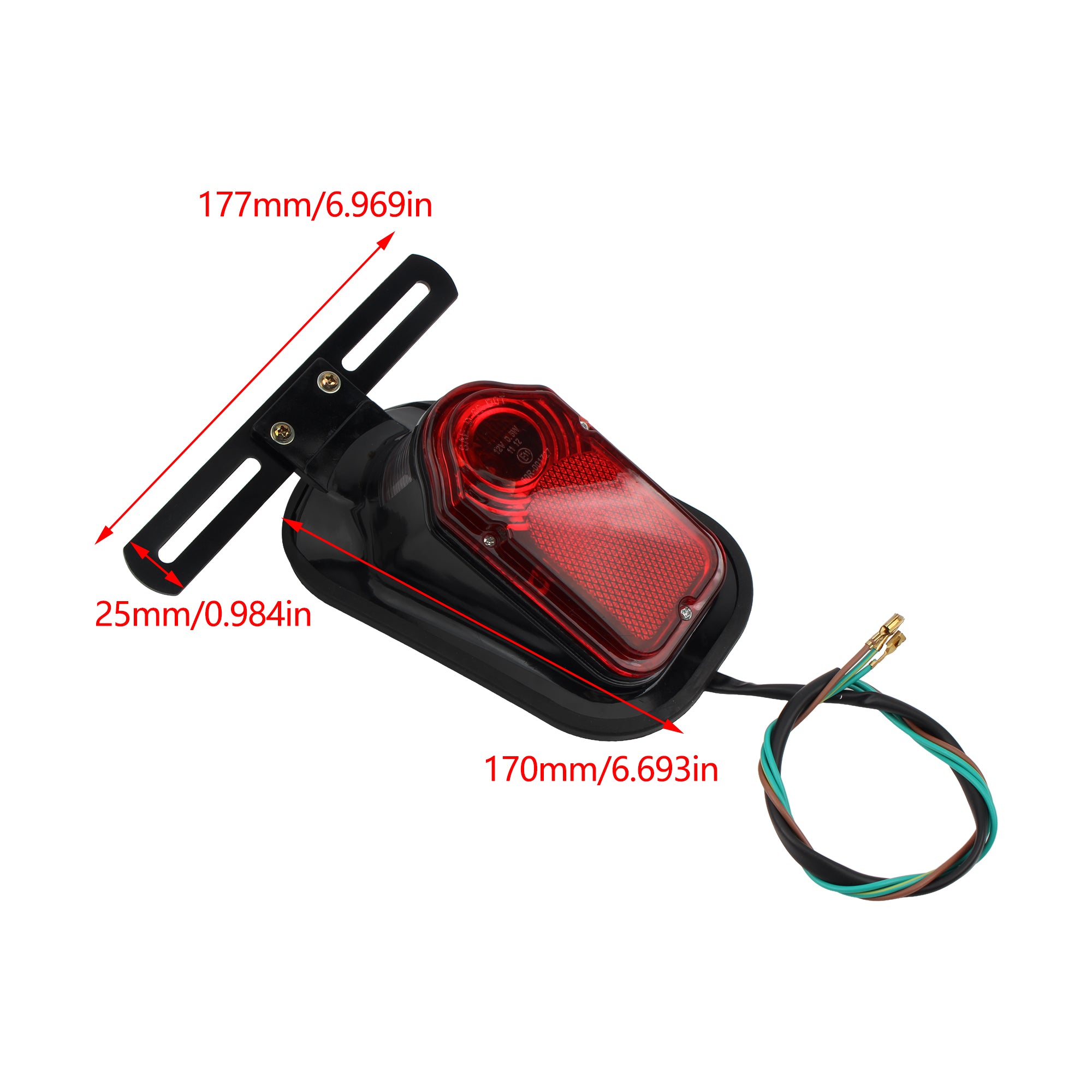 For Harley Bobber Chopper Custom Touring Taillights Motorcycle Red Brake Tail Light Signal Lamp for Honda Yamaha Accessories