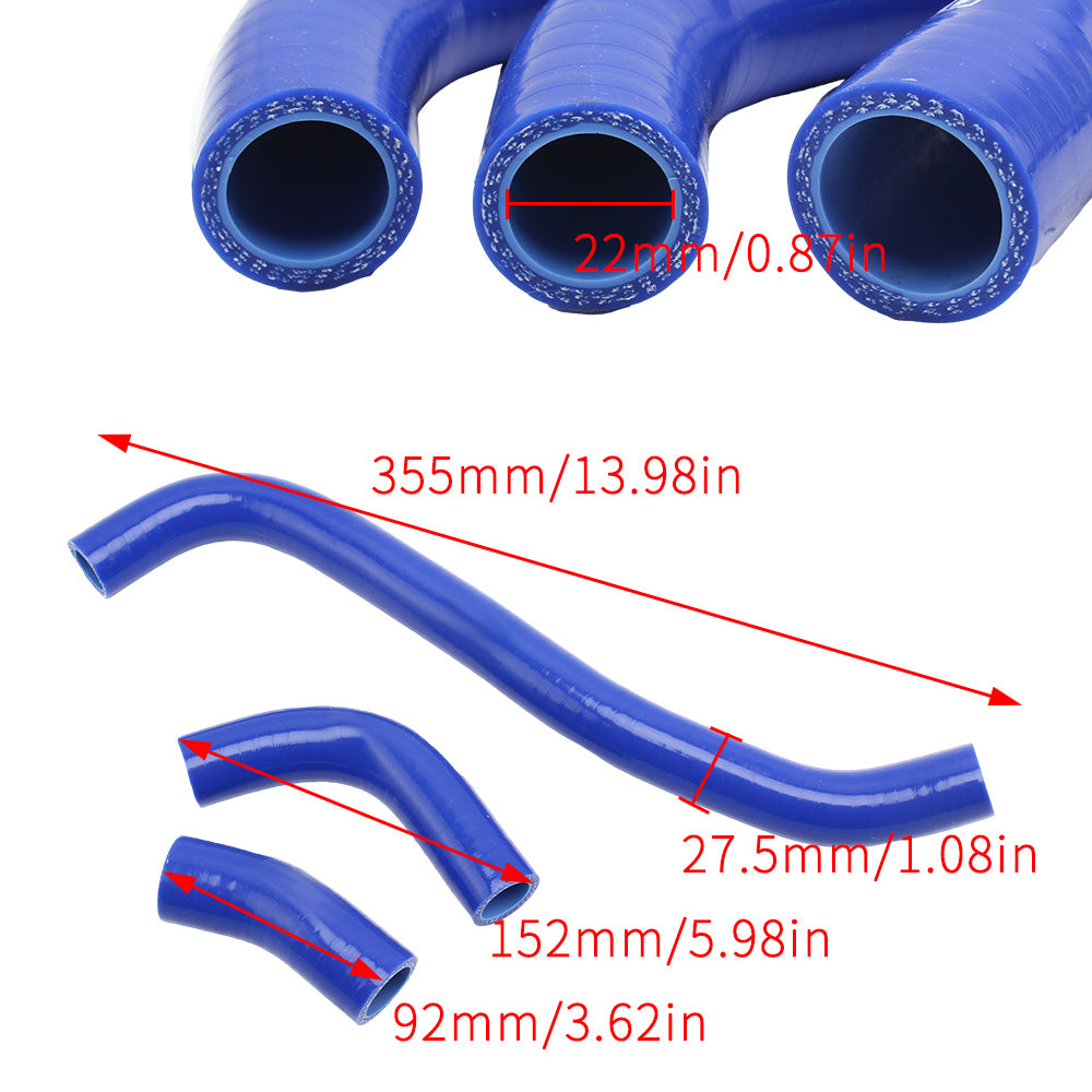 Motorcycle Silicon Radiator Hose Radiator Coolant Hose for Suzuki 2000-2016 DRZ400 DRZ400S DRZ400SM