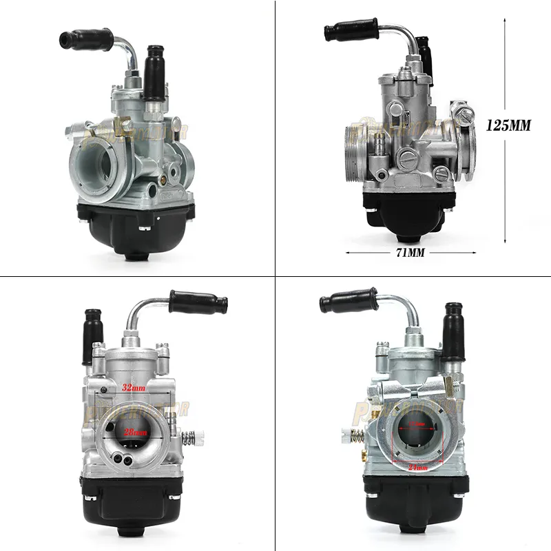 Motorcycle PHBG Carburetor 17 17.5 19 19.5 21mm Dirt Bike Parts Carb 2 Stroke for Yamaha  Zuma ATV BWS100 Enduro Accessories