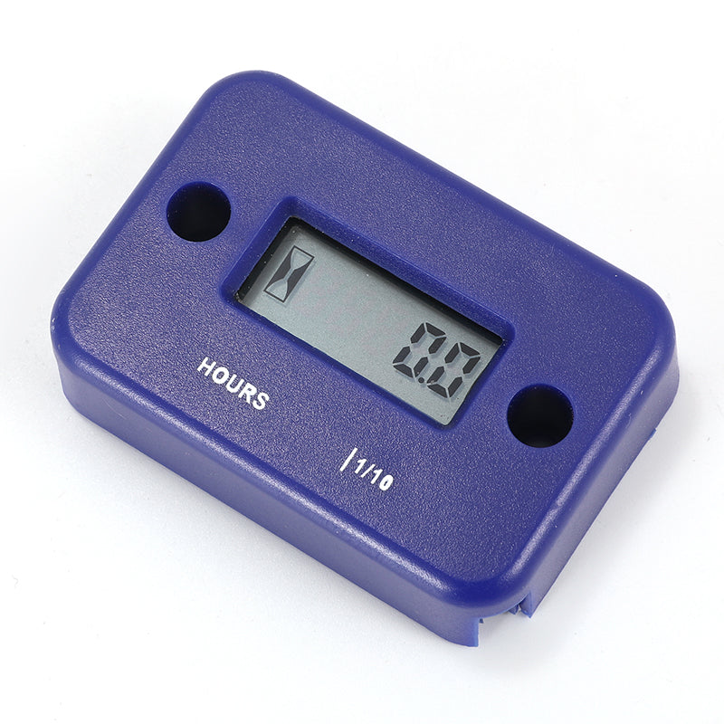 Motorcycle Inductive Digital Hour Meter Waterproof Engine Gauge Hour Meter LCD Display for Bike Motorcycle ATV Boat Offroad