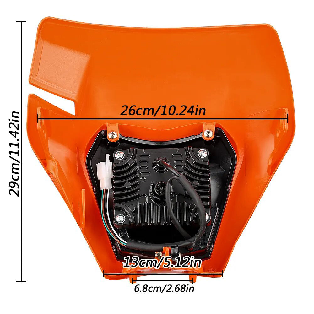Motorcycle LED Headlight Headlamp Head Light Fairing 2021 2022 for KTM EXC Enduro XCW XC New Style 5 LED Headlight