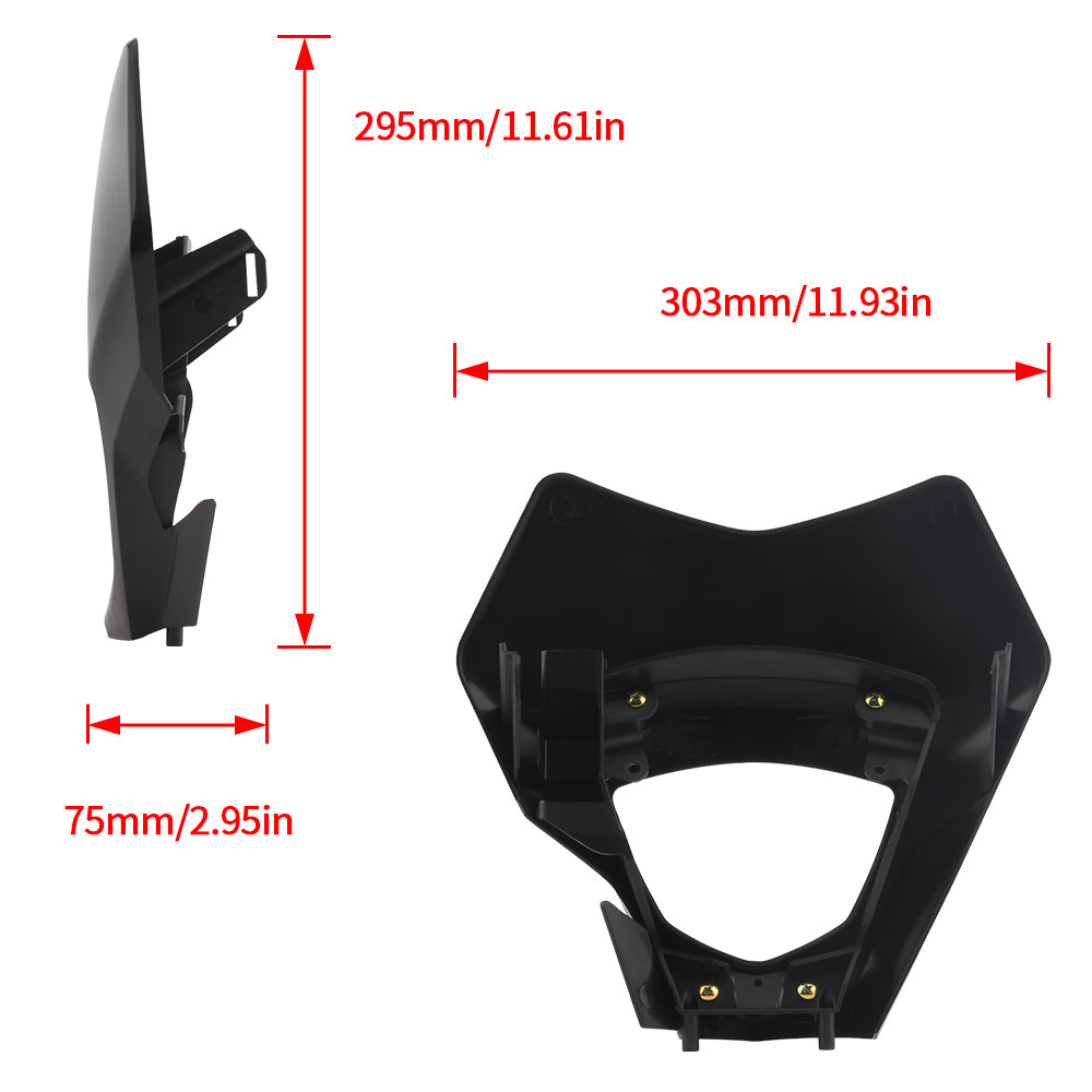 For GasGas Motorcycle Headlight Plate EC 250 250F 300F EX 300 350F 450F MC 450 2021-2023 Dirt Bike Enduro Motocross Mask Tuning