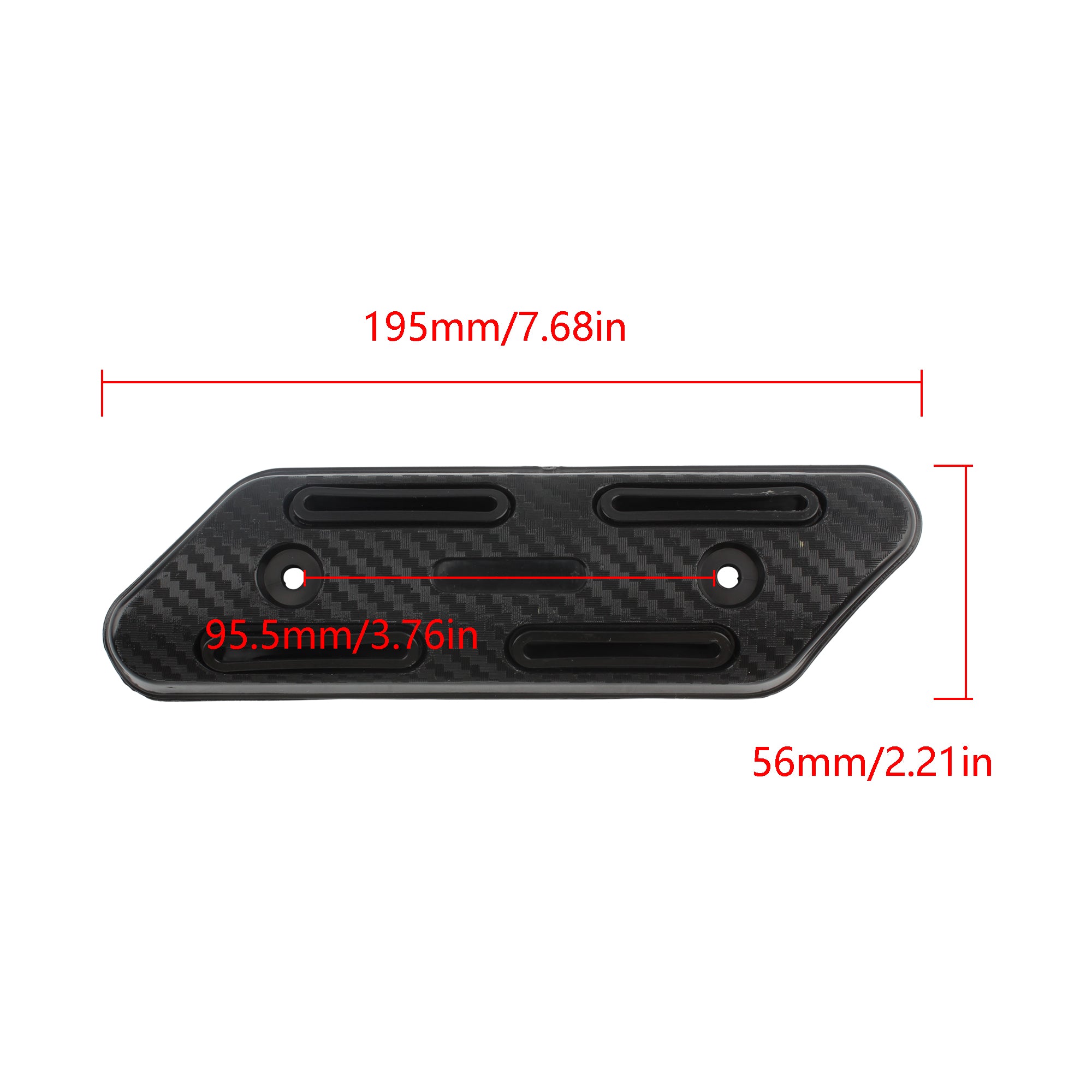 Motorcycle Polymer Plastic Exhaust Pipe Heat Insulation Protective Cover