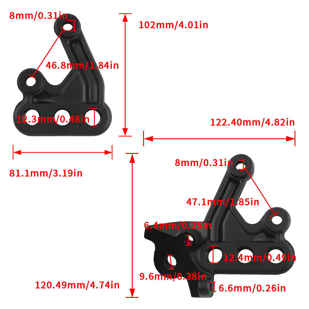 For Surron Electric Bike Parts Left Right Foot Pegs Pedal Mounting Bracket Light Bee X S Motocross Accessories Pit Dirt Bike