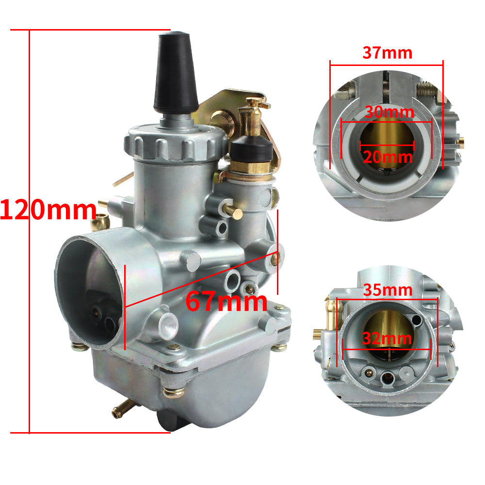 Motorcycle Carburetor Carburador With Power Jet for Yamaha Mikuni VM 20mm Universal Cross Country Race Motocross Carb Parts