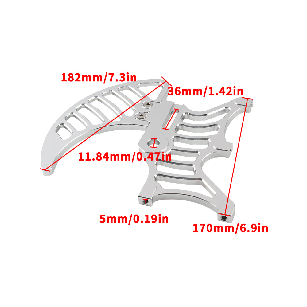 Motorcycle Shark Fin Rear Disc Guard for Sur-Ron Light Bee X S Disc Guard for Segway X160 X260 Motorcycle Parts and Accessories