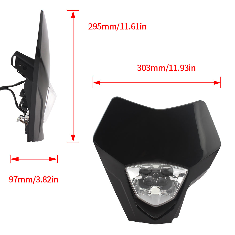 Motorcycle Headlight LED for Gas Gas EC 250 300 250F 350F EX300 250F 350F 450F MC 250F 450 Motocross Accessories Pit Dirt Bike