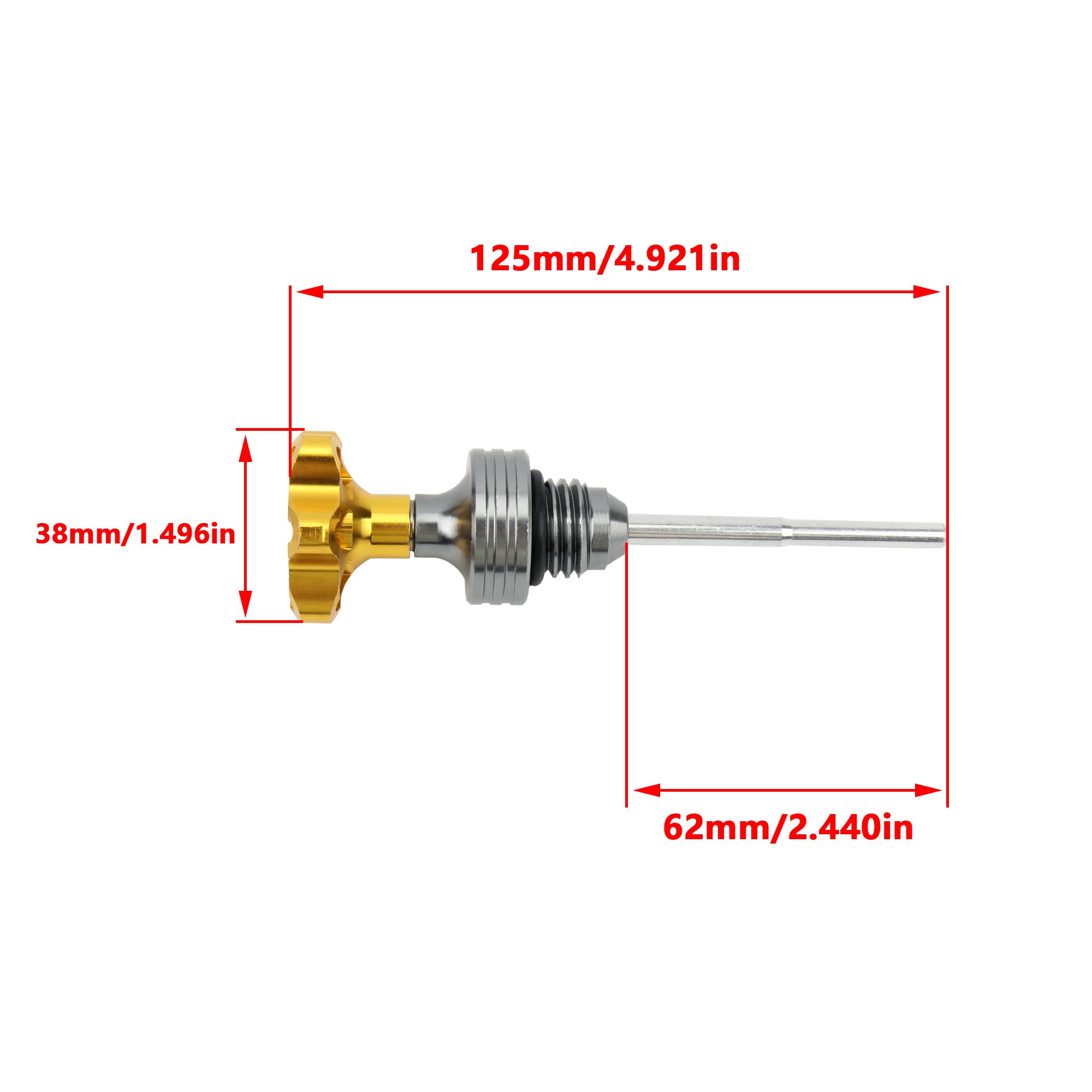 Scooter Dirt Pit Bike Engine Oil Dipstick Filler Cap Plug Motorcycle Enduro Engine Crankcase Oil Level Gauge Universal CNC Parts