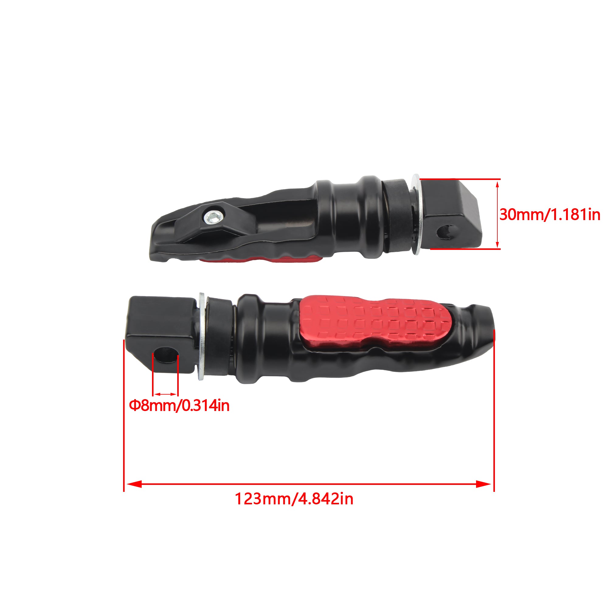 Motorcycle Universal Non-slip Rear Pedals Back Pedal Foot Rests Enduro Off-Road Foot Pedals Moto Tuning Spare Parts