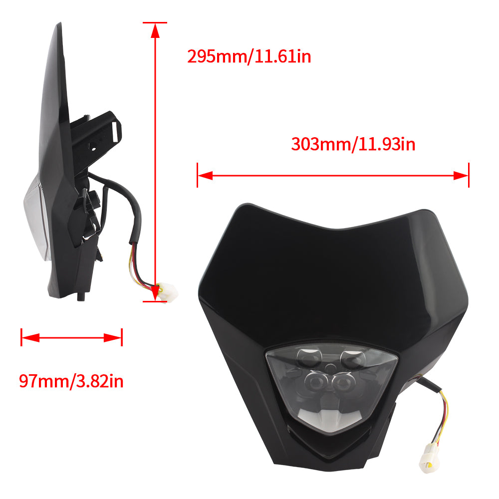 For Gas Gas Motorcycle Headlight LED EC 250 300 250F 350F EX300 250F 350F 450F MC 250F 450 Motocross Accessories Pit Dirt Bike